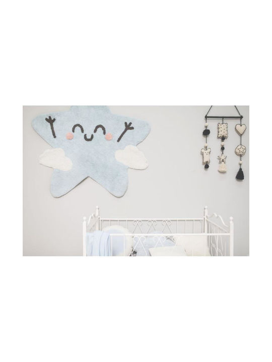 Lorena Canals Kids Synthetic Rug Happy Star 120x120cm