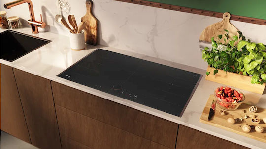 Neff N 90 Intelligent Induktionskochfeld Mit Rahmen Autonom mit Kindersicherung 93.4x52.7εκ. Deep Black