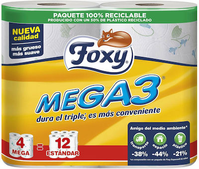 Foxy Toilet Paper 4x2 Rolls 8437005901193