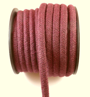 Knitted cotton cord round 9-10mm/spool 10 meters Cream