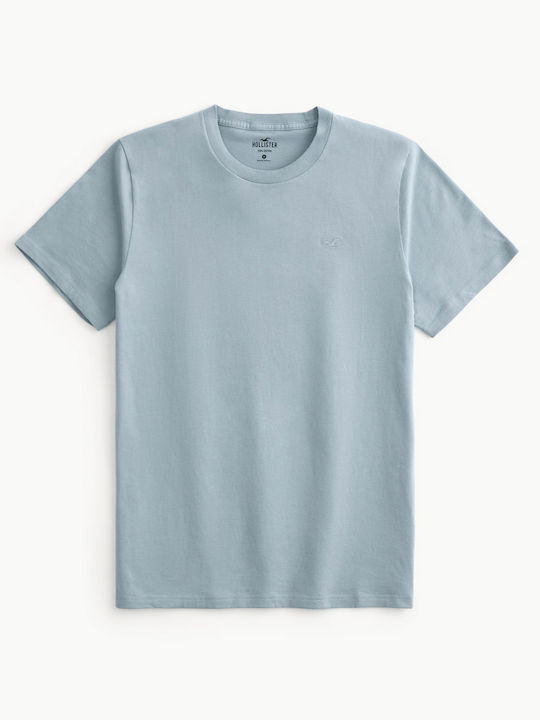 Hollister Herren T-Shirt Kurzarm Blau