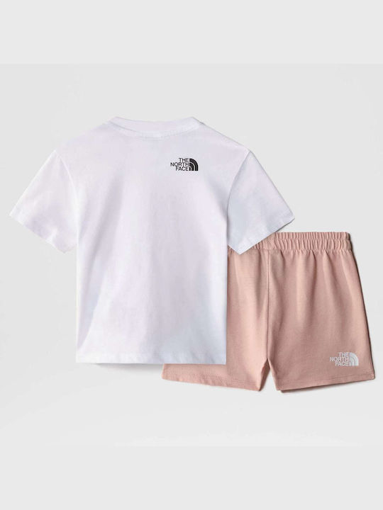 The North Face Set pentru copii cu Șorturi Vara 2buc Pink