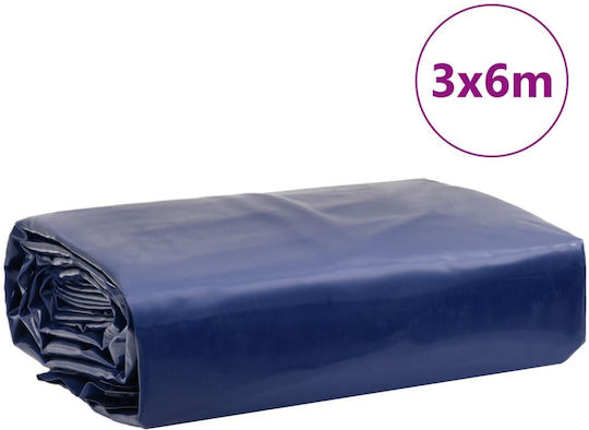 vidaXL Waterproof Tarpaulin 650gr/m² 6x3m. Heavy Duty Blue
