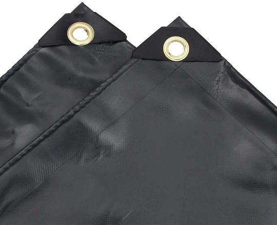 vidaXL Waterproof Tarpaulin 650gr/m² 2.5x1m. Heavy Duty Black