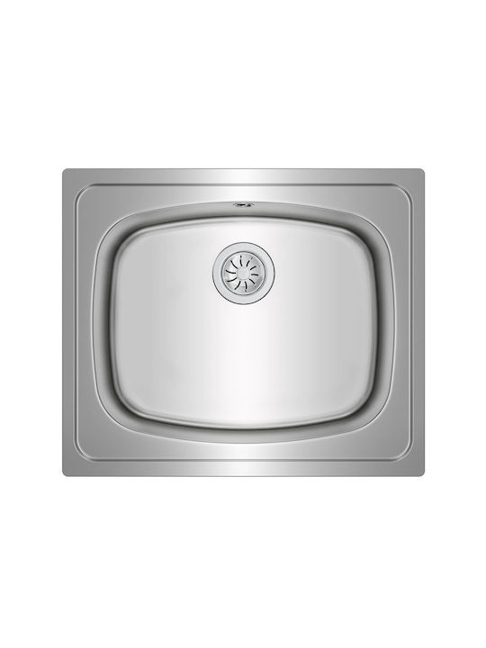 Teka Universe 60 T-XP 1B Ένθετος Νεροχύτης Inox Σατινέ Μ60xΠ51cm Ασημί