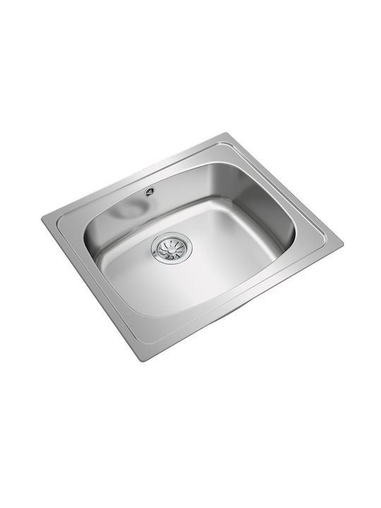 Teka Universe 60 T-XP 1B Ένθετος Νεροχύτης Inox Σατινέ Μ60xΠ51cm Ασημί