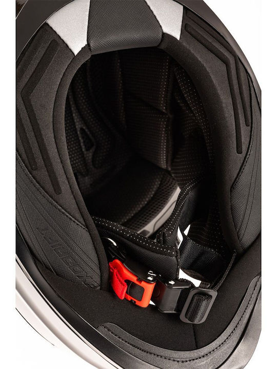 Nova Racing Road Rider Full Face με Sun Visor ECE 22.06 BLACK GLOSS