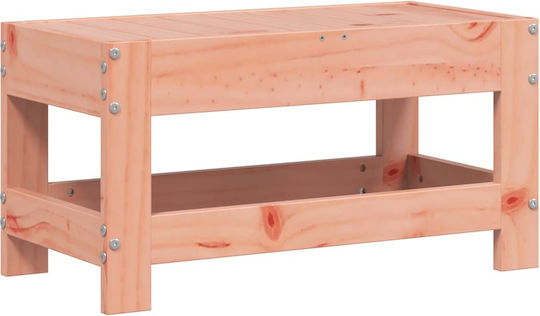 Auxiliary Garden Table for Small Outdoor Spaces Made of Brown Acacia 62x30x32cm