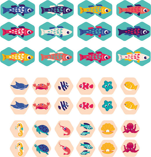 Ludi Memory Game Jigsaw Puzzle Bathroom Fish