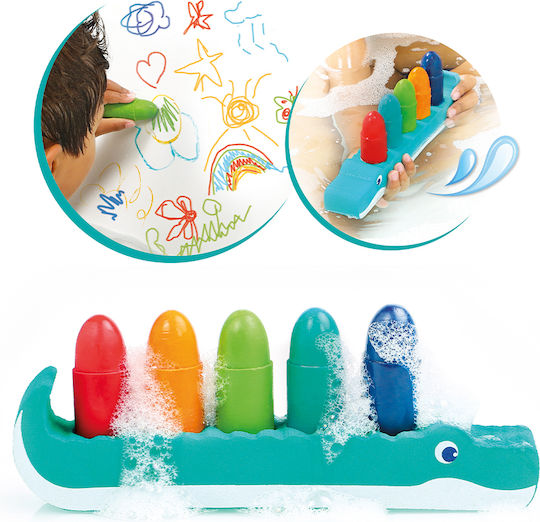 Ludi Bathroom Toy Crayons Painting Case Crocodile Shape
