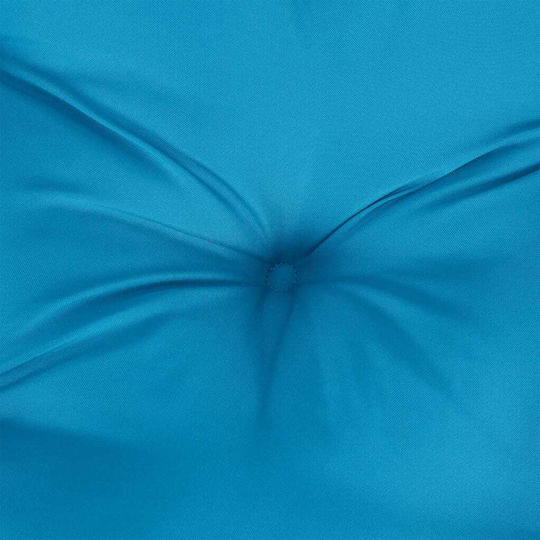 vidaXL Waterproof Garden Chair Cushion Round Blue 60x60cm