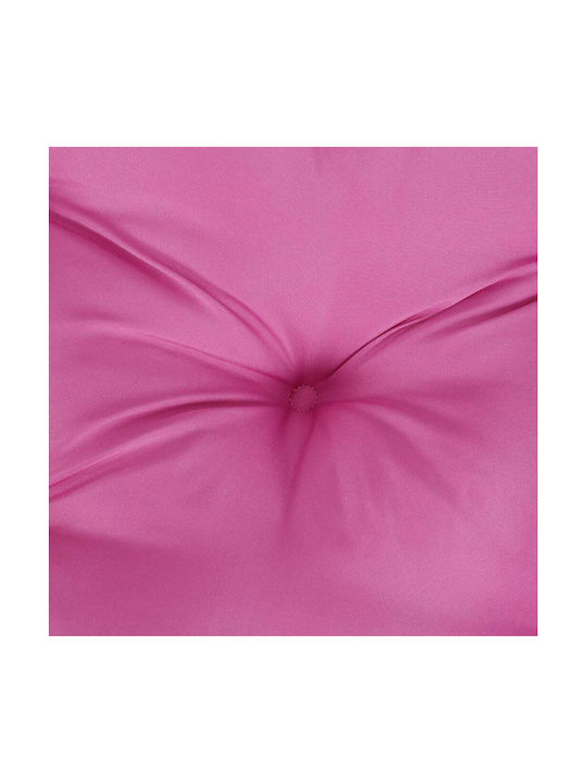 vidaXL Wasserdichtes Gartenstuhlkissen Rund Rosa 100x100cm