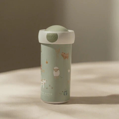 Little Dutch Στεγανό Ποτήρι Καπάκι Little Farm 300ml
