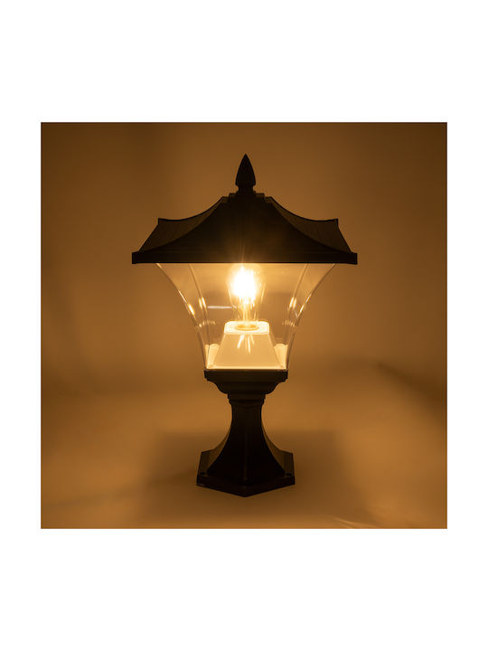 GloboStar Dirahio Outdoor Floor Lamp with Adjustable White Light IP65 for E27 Bulb Black