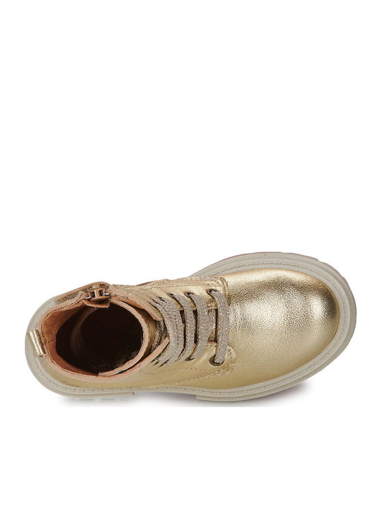 Mina Kids Boots with Zipper Gold