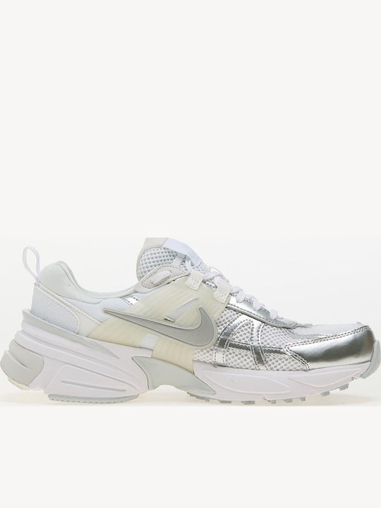 V2k Run Pentru Femei Chunky Adidasi Albi / Argintiu Metalic-Platinum Tint