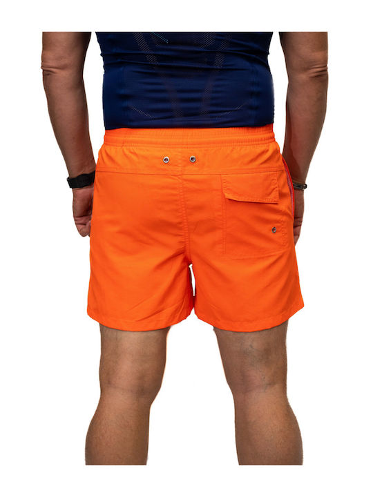 Herren Badehose Orange Monochrom