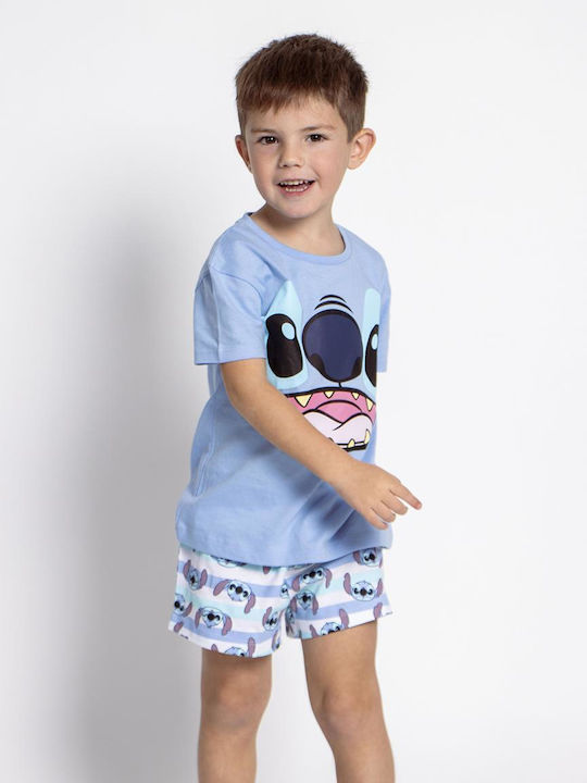 Cerda Kids Summer Light Blue Pajama Stitch