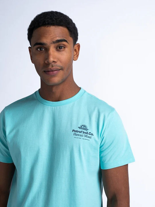Petrol Industries Men's Short Sleeve T-shirt Turquoise