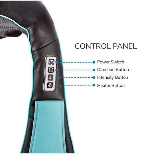 Songen Massage Shawl Massage Device Shiatsu for the Neck with Infrared Heat Black
