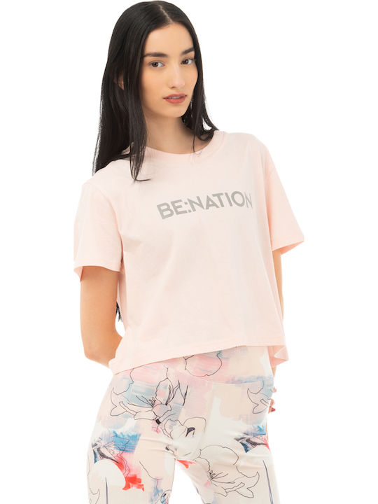 Be:nation Γυναικεία Crop Top Μπλούζα 05112403-8a