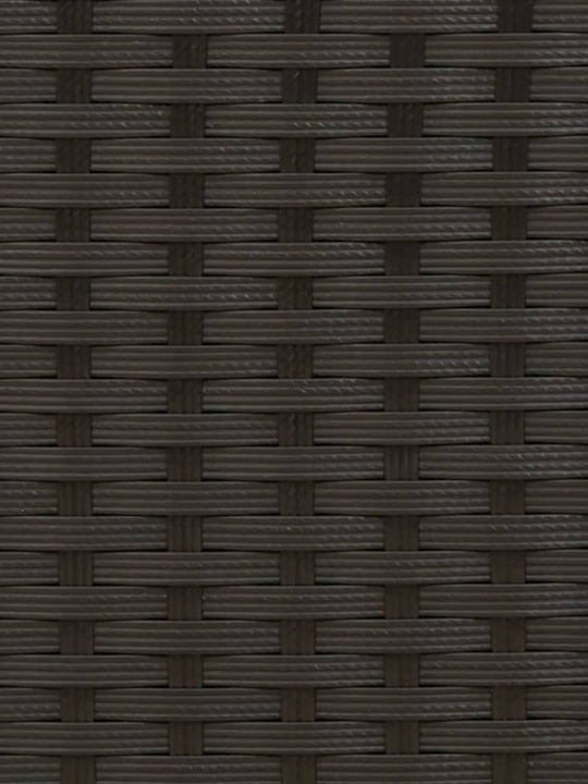 Șezlong Rattan cu Pernă Negru 2buc 70x98cm