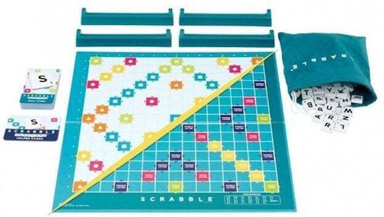 Scrabble Board Game 2 In 1 For 2-4 Players 8+ Years (Greek Version) - Hxw06