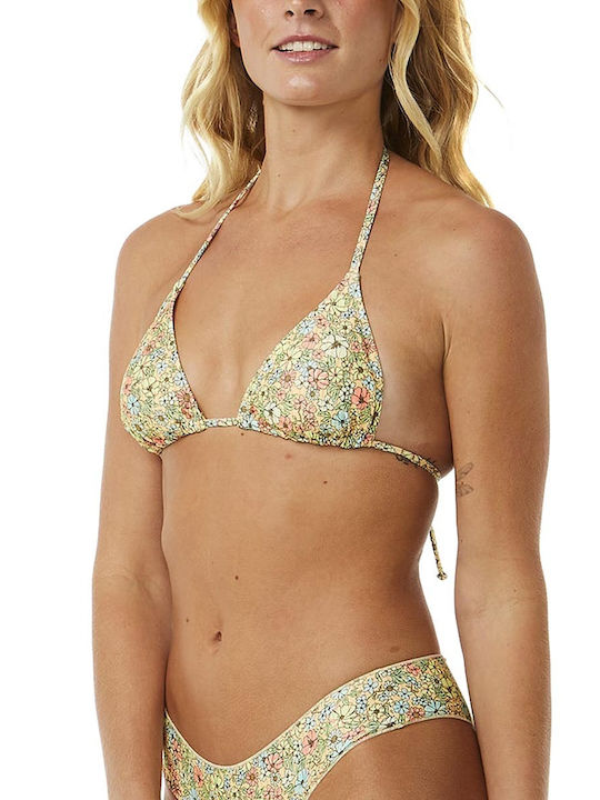 Rip Curl Triangle Bikini Top with Adjustable Straps Multicolour