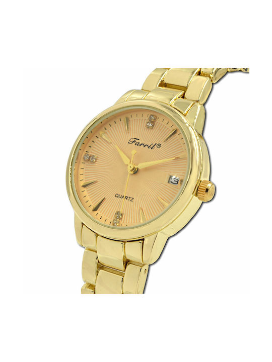 Farril Daniela Watch with Gold Metal Bracelet