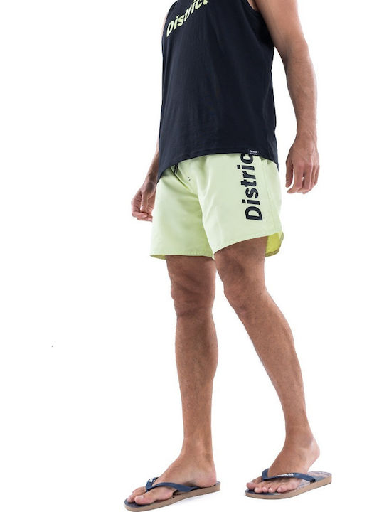 Men's Swimwear Bermuda Light Green with Patterns