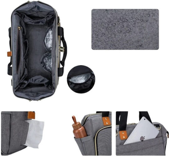 Queen Mother Shoulder/Hand Diaper Bag Black