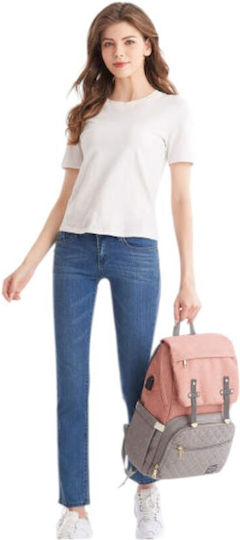 Queen Mother Backpack Diaper Bag Lequeen Gray