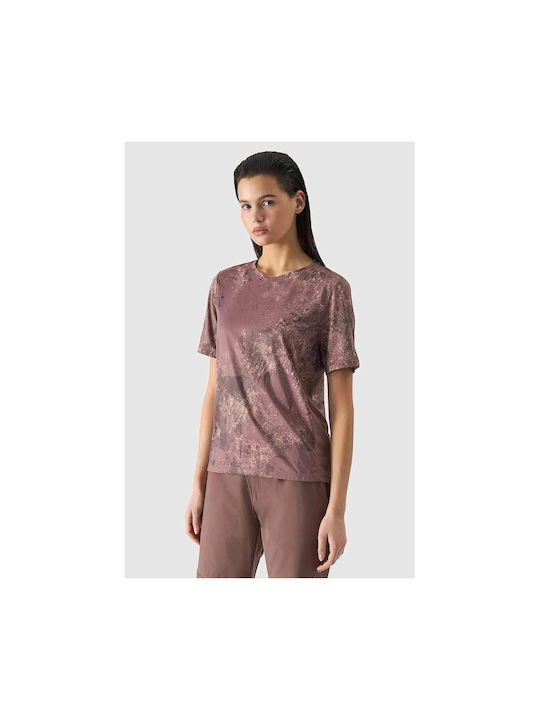 4F Cycling Femei Mâneci scurte Tricou de ciclism Violet