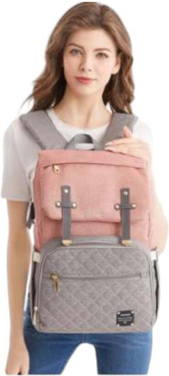 Queen Mother Backpack Diaper Bag Lequeen Gray