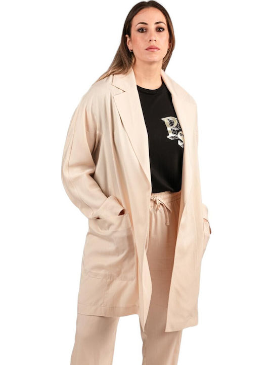 Дамска овърсайз жилетка Passager 97007 Beige