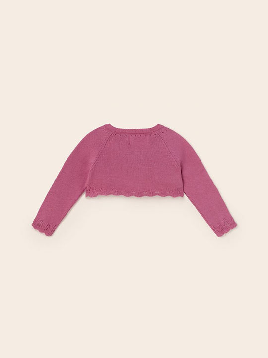 Mayoral Kids Bolero Knitted Pink