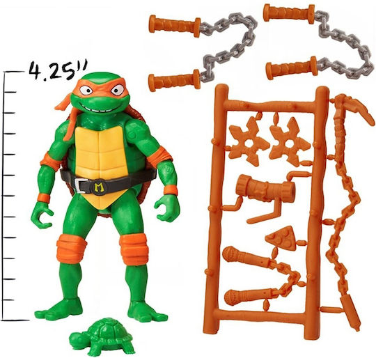 Action Figure TU805100 Teenage Mutant Ninja Turtles Michelangelo The Entertainer for 4+ Years 10cm.