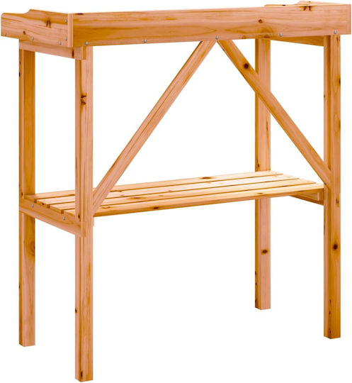 vidaXL Βάση Γλάστρας Ξύλινη Καφέ 78x38x82.5εκ.