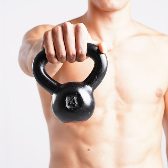 Liga Sport Kettlebell от Чугун 4кг Черен
