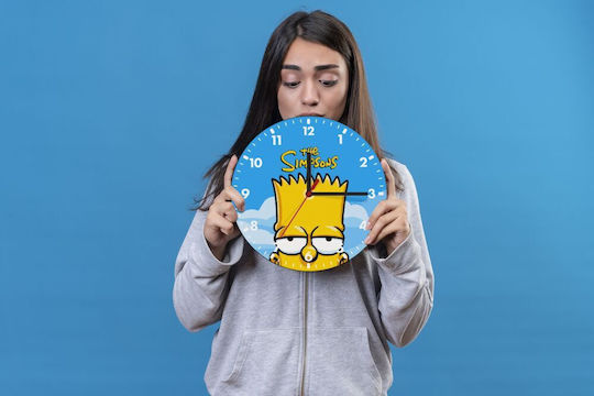 Simpsons Bart Wooden Wall Clock 20cm