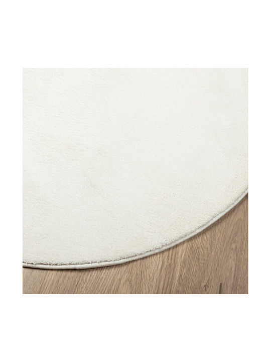 vidaXL Oviedo Rug Round Cream