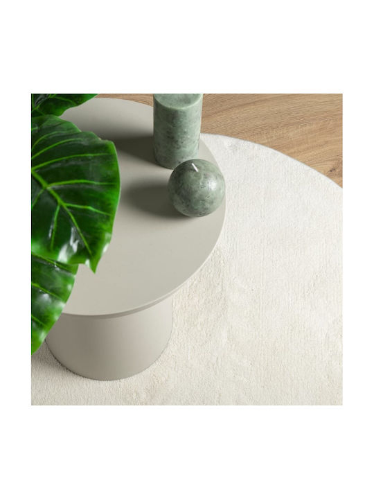 vidaXL Oviedo Rug Round Cream