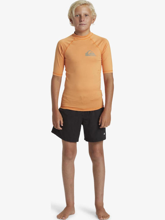 Quiksilver Everyday Kinder Badeanzug Rashguard Tangerine