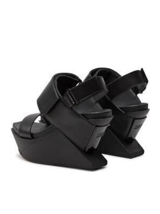 Sandalen United Nude Delta Keilsandalette 1041301162 Schwarze Sandalen United Nude