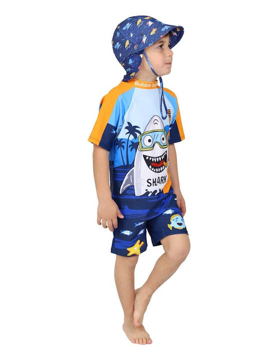 Kids' Blue UV Protection Swimsuit