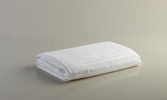Mc Decor Hotelbettlaken Weiß Einzel 160x270cm 100% Baumwolle 1Stück