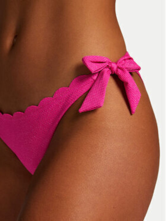 Hunkemöller Μπικίνι Κάτω Μέρος Scallop 204861 Ροζ Μπικίνι Κάτω Μέρος Hunkemöller