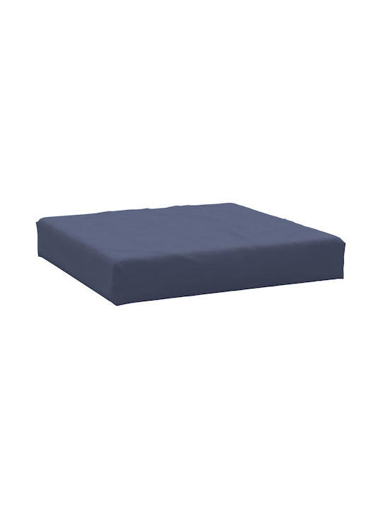 vidaXL Waterproof Bench Cushion for Palette with Backrest Navy Blue 2 Pieces 60x60cm
