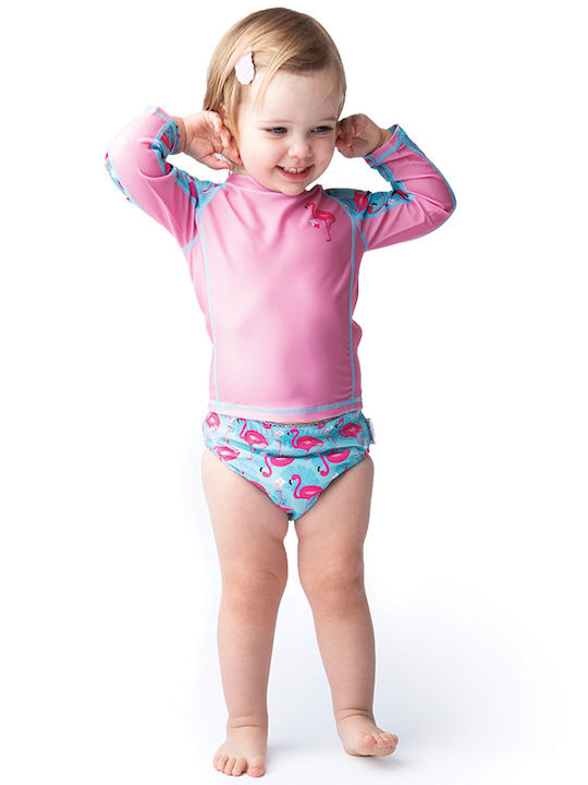 UPF 50+ Sun Protection Shirt Franny Flamingo Zoocchini Bws-zoo12202