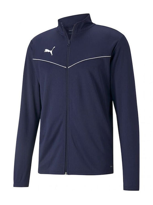 Puma Teamrise Training Ανδρική Ζακέτα με Φερμουάρ Navy Μπλε